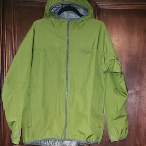 Men's Olive Green Hooded Raincoat